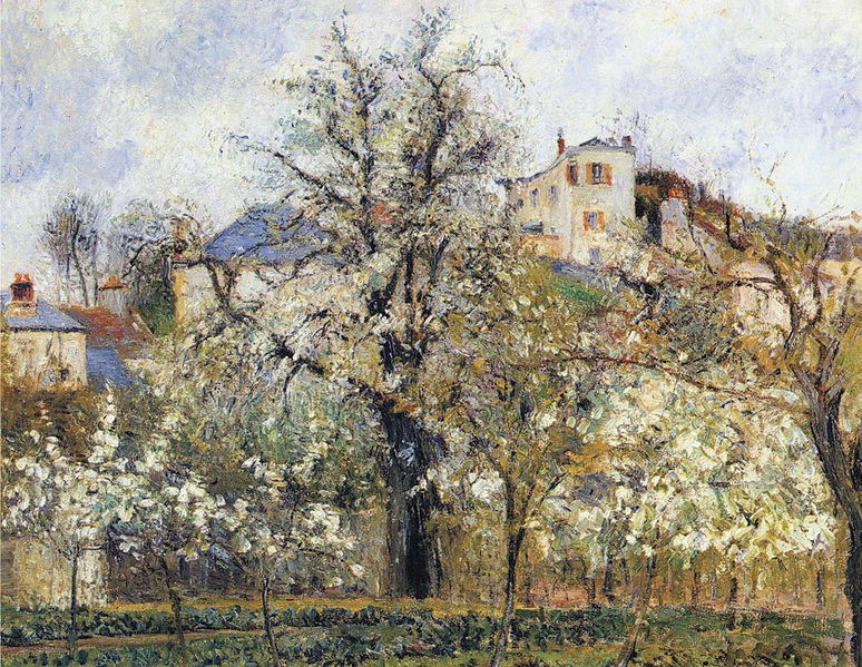 Camille Pissarro 『モレ・ロワン運河』高品質複製画61㎝/78㎝ Camille